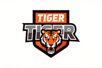 design outstanding tiger head logo with unlimited revision