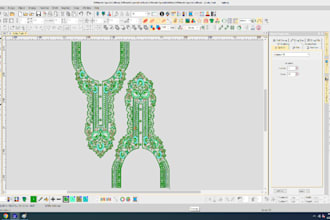embroidery digitize panjabi, blouse, hand bag