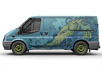 do great car, van, truck, car wrap design or vehicle sticker