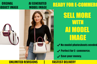 create ai generated product photography with realistic model