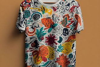 make rooster with t shirt design for your fashion