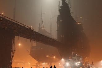 an sci fi art, concept art, sci fi art illustration