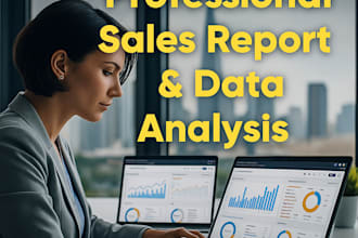 create monthly sales report and data analysis in excel