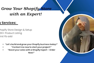 be your expert shopify store designer and manager