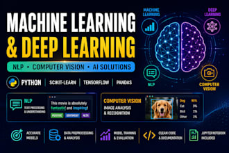 machine learning and deep learning with nlp and vision