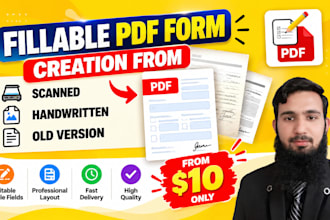 create fillable pdf interactive form editable pdf form
