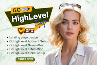 be your gohighlevel virtual assistant, funnel setup, workflow and automation