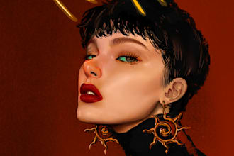 create artwork of your portrait, based on your ideas and visual concepts