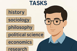 help with history, sociology, philosophy, economics and political science tasks