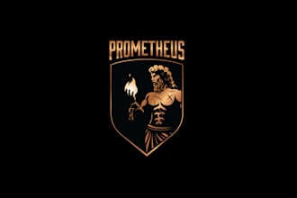 design greek themed military intelligence company logo