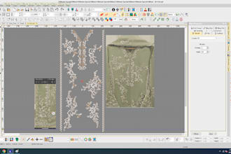 do embroidery design digitize for three pieces, kurti, shari