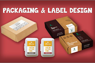 design premium packaging labels, sleeves, and subscription box sealing stickers