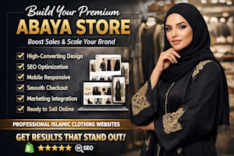 design islamic clothing website, abaya shopify store, hijab store
