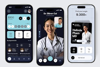 build health care app, pet care app, hospital app, pharmacy app, nursing app
