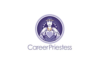 design unique career priestess logo for young women