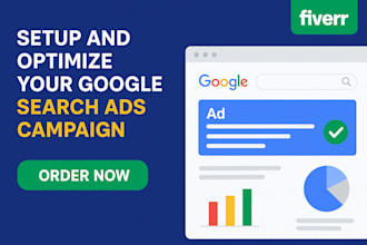 setup and optimize your google search ads adwords PPC campaign