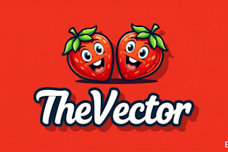 design eye catchy strawberries food logo in very short time