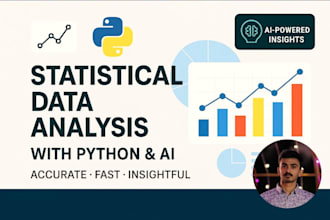 professionally do statistical data analysis using python and ai tools