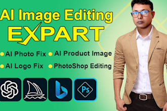 fix ai image, art,  flaws, logo with pro editing like magic
