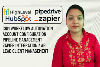 gohighlevel, zapier, hubspot, pipedrive automation and integration expert