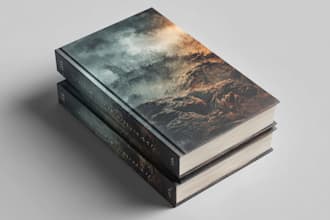 create an ebook, hard cover or paper book cover design