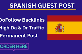 publish your guest post on high da spanish site