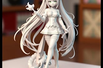 sculpt 3d anime figure anime nsfw 3d action figure 3d miniature 3d toy 3d vtuber