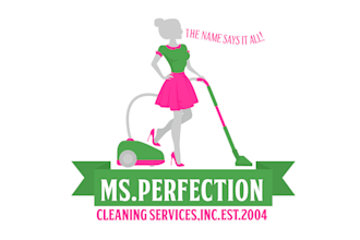 design eye catching perfection cleaning services inc logo