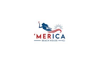 design mermaids america beach house logo