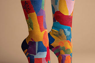 design modern and unique custom socks