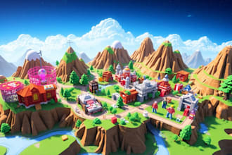 create high quality roblox map and assets for you