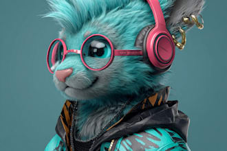furry art, anthro, fursona,  furry character for you