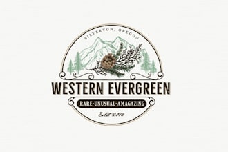 design top quality rare and unusual tree nursery logo