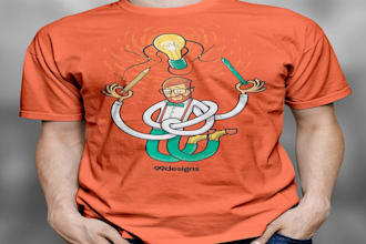 design a creative graphic t shirt design