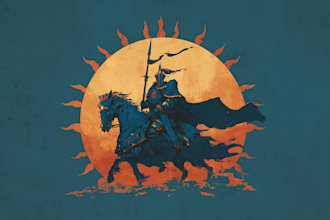 make a fantasy game logo and branding