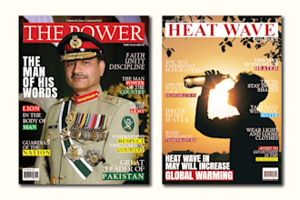 design magazine cover for you