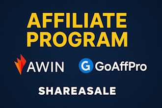 manage your affiliate program on awin goaffpro or sharesales