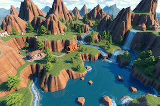 make professional roblox map highy quality roblox map and environment terrain