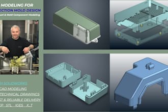 design 3d model for plastic injection molds