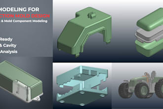 design 3d model for plastic injection molds