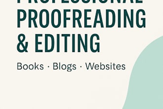 proofread and edit your book article or website content