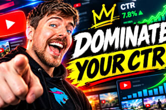 create high CTR thumbnails with expert photo editing