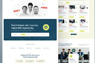 design and develop a professional recruitment portal and job board website