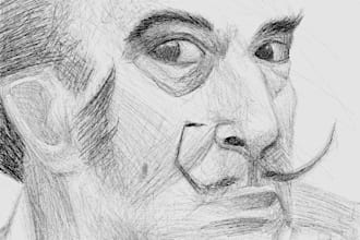 draw scribble portraits for you