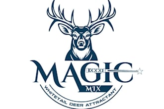 design modern deer logo