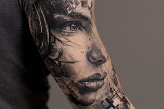 creative design for sleeve tattoo