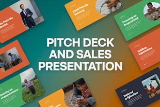 create investor pitch deck, startup pitch deck, consulting presentation deck