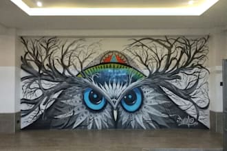 design custom artistic wall murals graffiti wallpapers modern interior wallpaper