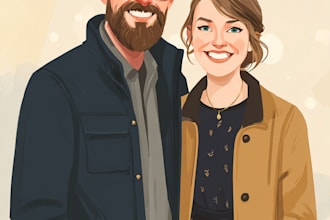 draw minimalist faceless portraits in 24hrs