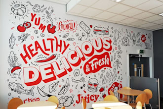 create wall art mural decal wallpaper graffiti wallpaper for school business